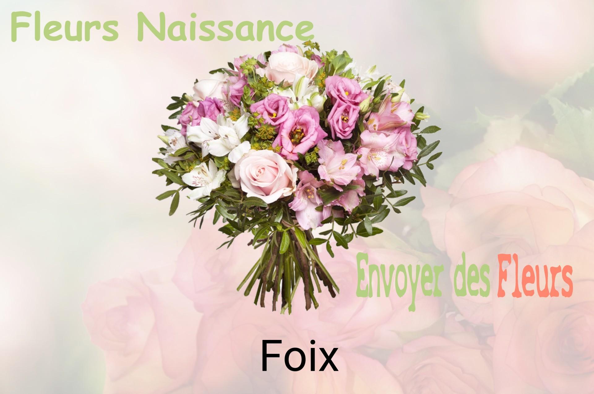 Bouquet de fleurs de naissance livré à Foix